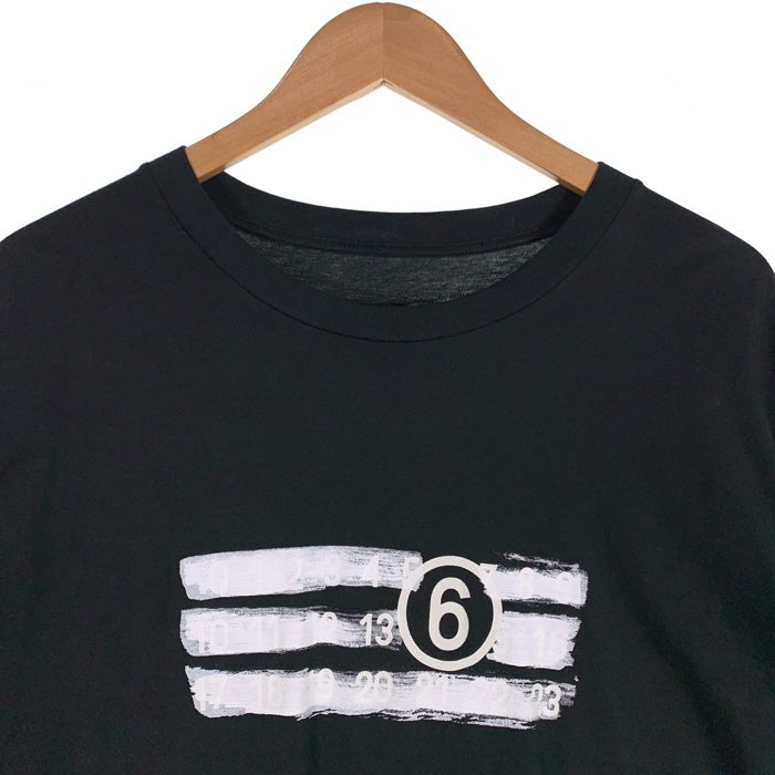 MM6 Maison Margiela エムエムシックス メゾンマルジェラ 25SS ナンバリングロゴプリント Tシャツ ブラック SH2GC0023 Size L 福生店