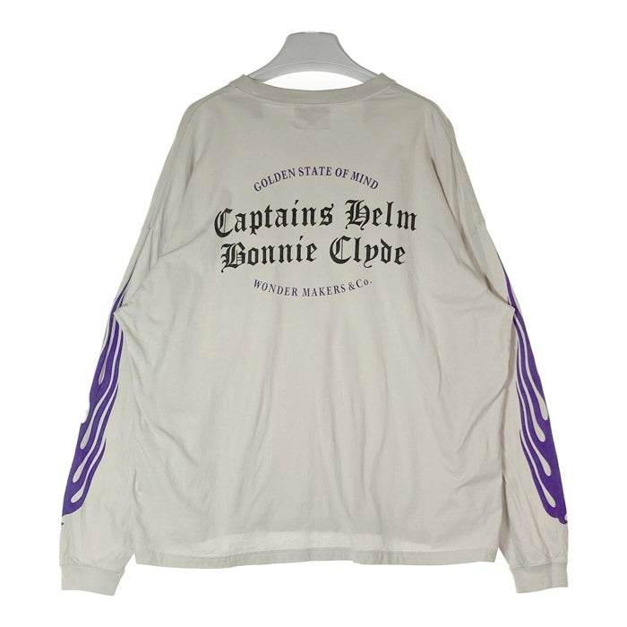 CAPTAINS HELM キャプテンズヘルム BONNIE CLYDE ボニー クライド 長袖Tシャツ グレー sizeL 瑞穂店