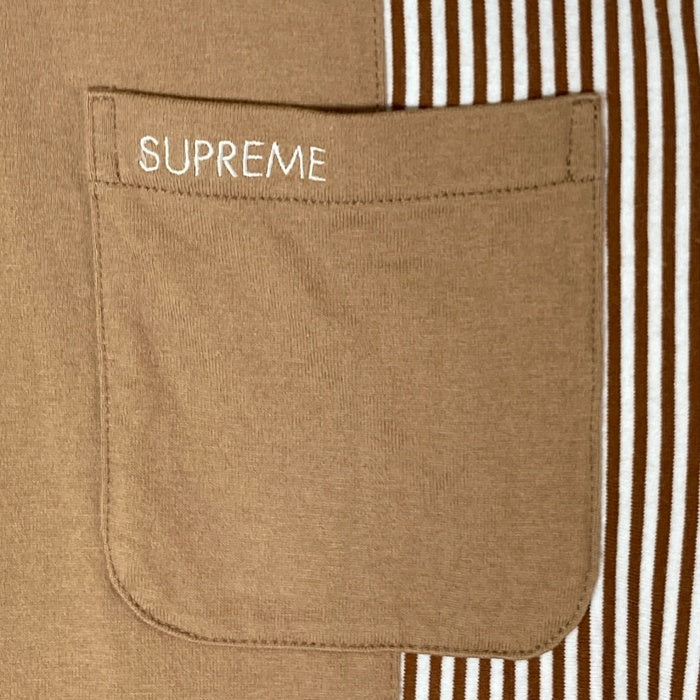Supreme シュプリーム 20SS Patchwork Pocket Tee パッチワーク ポケット Tシャツ ブラウン sizeM 瑞穂店