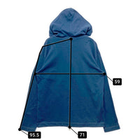 STUSSY ステューシー オーバーダイ プルオーバーパーカー ブルー 1140016 Size L 瑞穂店