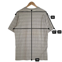 A BATHING APE アベイシングエイプ BAPESTA刺繡 ボーダーTシャツ グレー 日本製 Size L 福生店