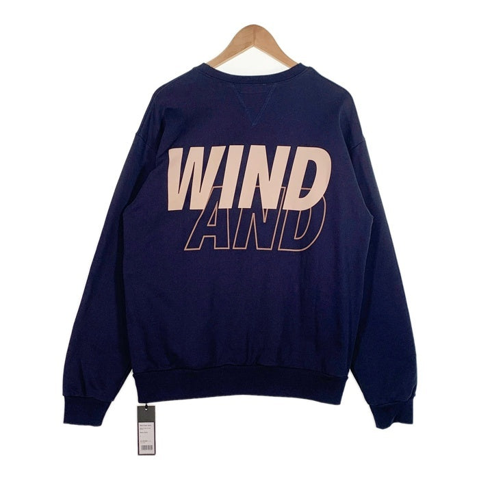 WIND AND SEA ウィンダンシー 22AW SEA CREW NECK プリント クルーネックスウェットトレーナー ネイビー Size L 福生店