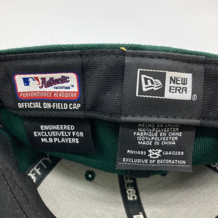 NEW ERA ニューエラ オークランド・アスレチックス 59FIFTY LP キャップ グリーン×イエロー size7 1/4 瑞穂店