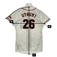 adidas アディダス  読売ジャイアンツ 内海哲也 半袖 ユニフォーム ホワイト size160 瑞穂店