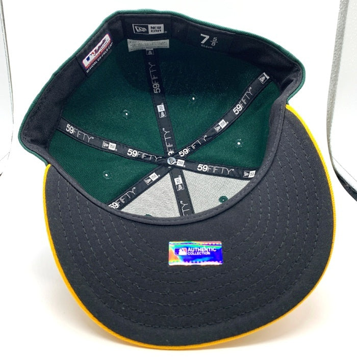 New Era ニューエラ 59FIFTY オークランド・アスレチックス ベースボールキャップ グリーン イエロー Size 7 5/8 ( –  GolRagオンラインショップ