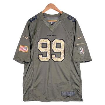 NIKE TEAM ナイキ NFL TEXANS ヒューストン・テキサンズ ゲームシャツ ユニフォーム WATT 99 オリーブ Size M 福生店