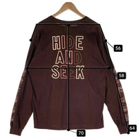 Hide&Seek ハイドアンドシーク Toru Nishiura" Original H&S L/S Tee 西浦 徹 プリント ロングスリーブTシャツ ブラウン Size XL 福生店