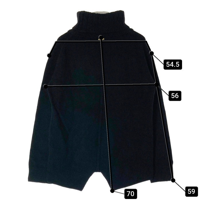 MUSE de Deuxieme Classe ミューズドゥドゥーズィエムクラス 17-080-500-4180-3-0 カシミヤ混 タートルネックセーター ブラック size不明 瑞穂店