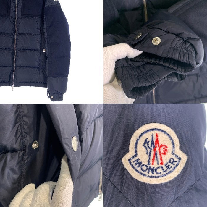 MONCLER モンクレール ARCS JACKET アークス ダウンジャケット ウール切替 ネイビー Size 1 福生店