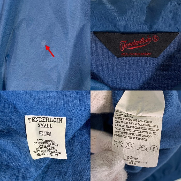 TENDERLOIN テンダーロイン 16AW ワッペン ナイロン コーチ ジャケット ブルー Size S 福生店
