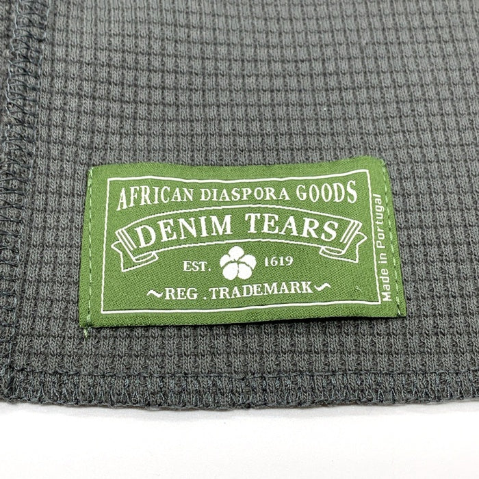 DENIM TEARS デニムティアーズ RHINESTONE DU RAG ラインストーン サーマル ドゥラグ 帽子 チャコールグレー 福生店