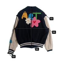 MISTERCHILD ミスターチャイルド WOOL Varsity Jacket ウールバーシティ ジャケット スタジャン ブラック ホワイト Size M 福生店
