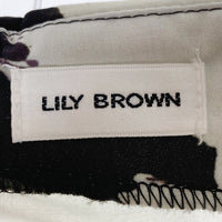 LILY BROWN リリーブラウン アートプリント ブラウン スカート セットアップ ブラック LWFS232087 Size 1 瑞穂店