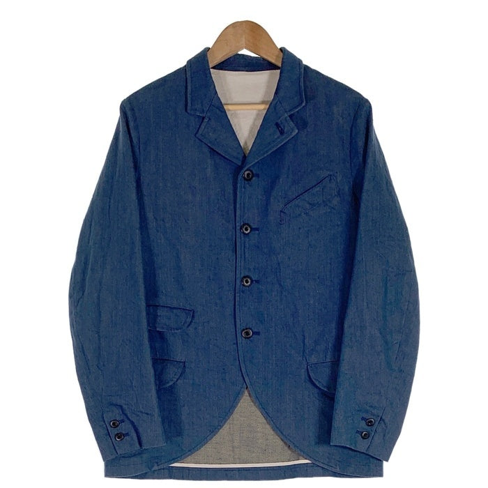 JELADO ジェラード COPANO コパノ インディゴネップデニム サックコート 4B テーラードジャケット ネイビー 本切羽 JC-1022 Size M 福生店