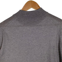 JOHN SMEDLEY ジョンスメドレー モックネック ショートスリーブ コットンニットセーター グレー 薄手 Size M 福生店