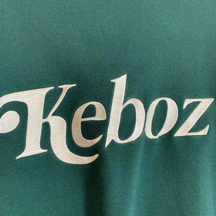 KEBOZ ケボズ クルーネック スウェットトレーナー ワンポイント ロゴ刺繡 グリーン Size XL 福生店
