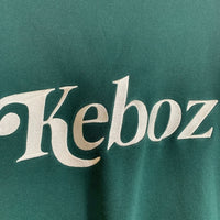 KEBOZ ケボズ クルーネック スウェットトレーナー ワンポイント ロゴ刺繡 グリーン Size XL 福生店