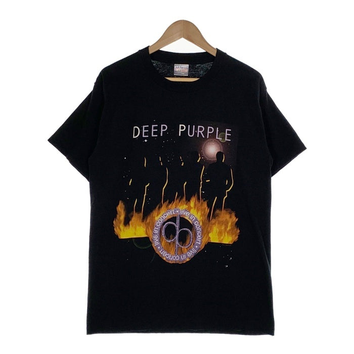 00's DEEP PURPLE ディープパープル Live in Concert プリントTシャツ ブラック All Sports Size M 福生店