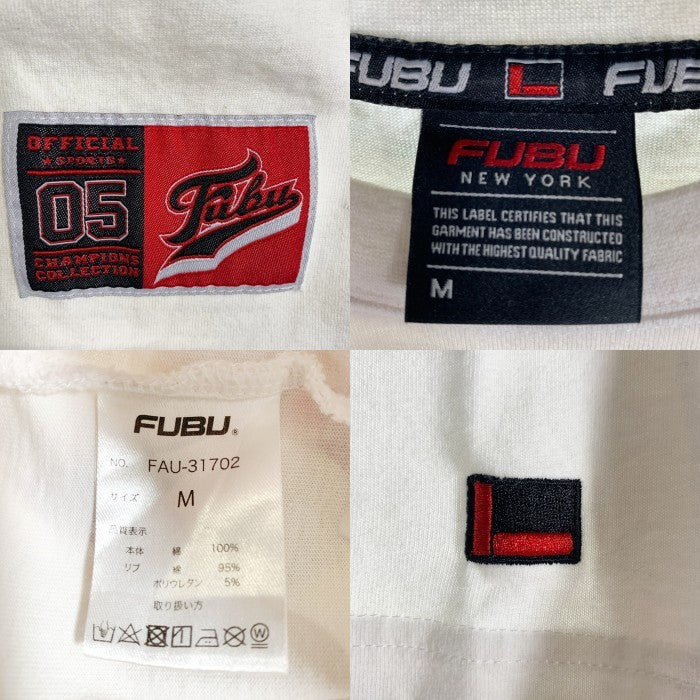 FUBU フブ ロゴワッペン 05 Tシャツ ホワイト Size M 福生店