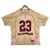 SUPREME シュプリーム 23SS Perfect Season Football Jersey パーフェクトシーズン フットボールジャージ メッシュ クリーム ピンク Size XXL 福生店