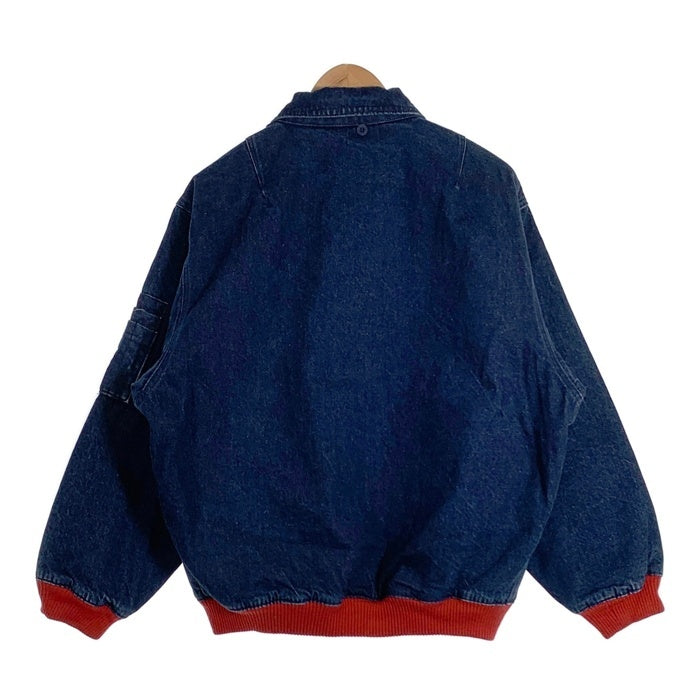 BLUE WAY ブルーウェイ ジップアップ デニムジャケット 赤リブ フライト インディゴ Size M 福生店