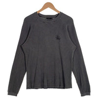 STUSSY ステューシー 24AW Raglan Thermal Basic Stock サーマル ロンT ロングスリーブ 長袖 Tシャツ チャコール Size S 福生店