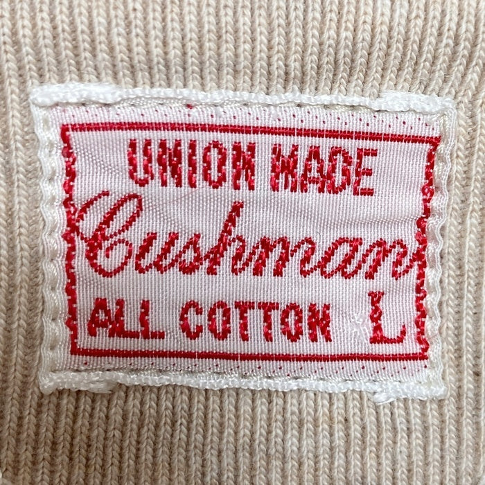 Cushman クッシュマン 両V スウェットトレーナー ベージュ Size L 瑞穂店
