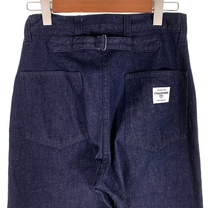 STRASSBURGER&Co. ストラスバーガーアンドコー M-35 DENIM TROUSERS デニム トラウザーパンツ シンチバック インディゴ SBR-132 Size 28 福生店