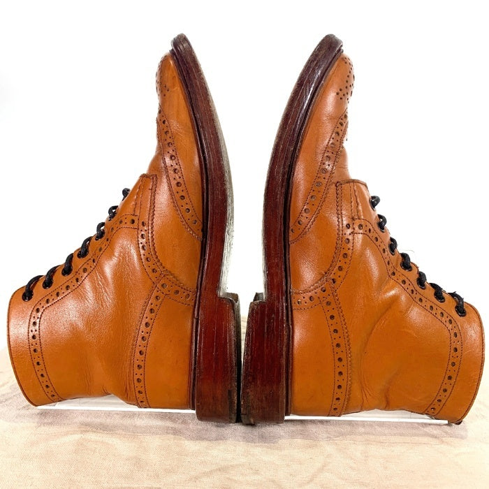 Trickers トリッカーズ MALTON モールトン カントリーブーツ ウィングチップ レザーソール 2508 Size UK 8.5 (27-27.5cm) 福生店