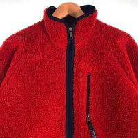 Patagonia パタゴニア Retro Cardigan レトロカーディガン ジップアップ フリース ジャケット レッド 23022 USA製 Size L 福生店