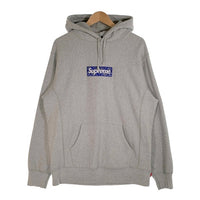 SUPREME シュプリーム 19AW Bandana Box Logo Hooded Sweatshirt バンダナボックスロゴ スウェットパーカー グレー Size L 福生店