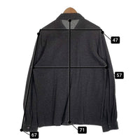 PRADA SPORT プラダスポーツ ラバーパッチ 鹿の子 ボタンシャツ 長袖 チャコールグレー Size L 福生店