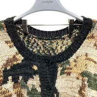 AVIREX アヴィレックス 2WAY パターンニットトップス カーディガン カモフラ sizeF 瑞穂店