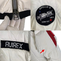 AVIREX アヴィレックス APOLO DOWN JACKET アポロダウンジャケット ホワイト 6102189 Size XL 福生店