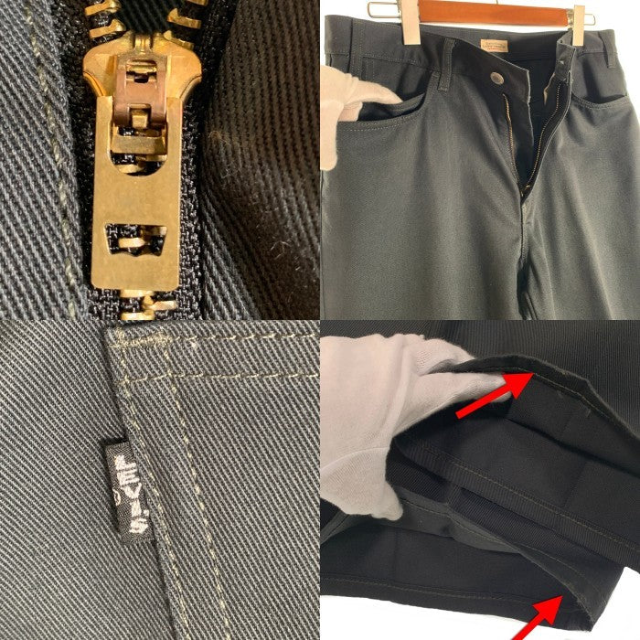 Levi's リーバイス STA PREST FLARE スタ プレスト フレア ツイルパンツ チャコール A3552-0000 Size W33 L30 福生店