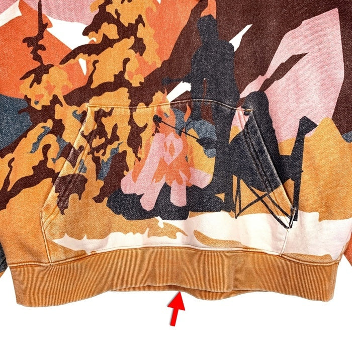 KITH TREATS キス トリーツ Campfire Hoodie キャンプファイヤー プルオーバーフーディー パーカー ピンク Size L 福生店