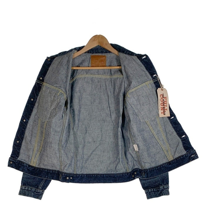 FULL COUNT フルカウント 2050-2101XX Fear Of Dark 3rd Denim Jaclet デニムトラッカージャケット 加工 インディゴ Size 42 福生店