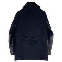 JOE McCOY ジョーマッコイ WOOL RAILROAD COAT ウール レイルロードコート ダブルジャケット レザー ホースハイド ブラック Size 38 福生店