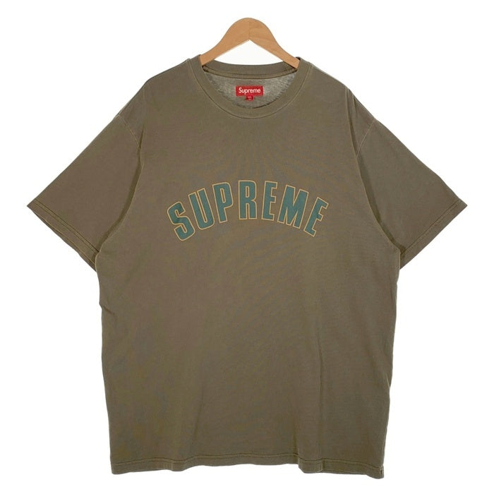 SUPREME シュプリーム 24SS Cracked Arc S/S Tee クラックドアーチロゴ ショートスリーブTシャツ プリント USED加工 オリーブ Size XXL 福生店