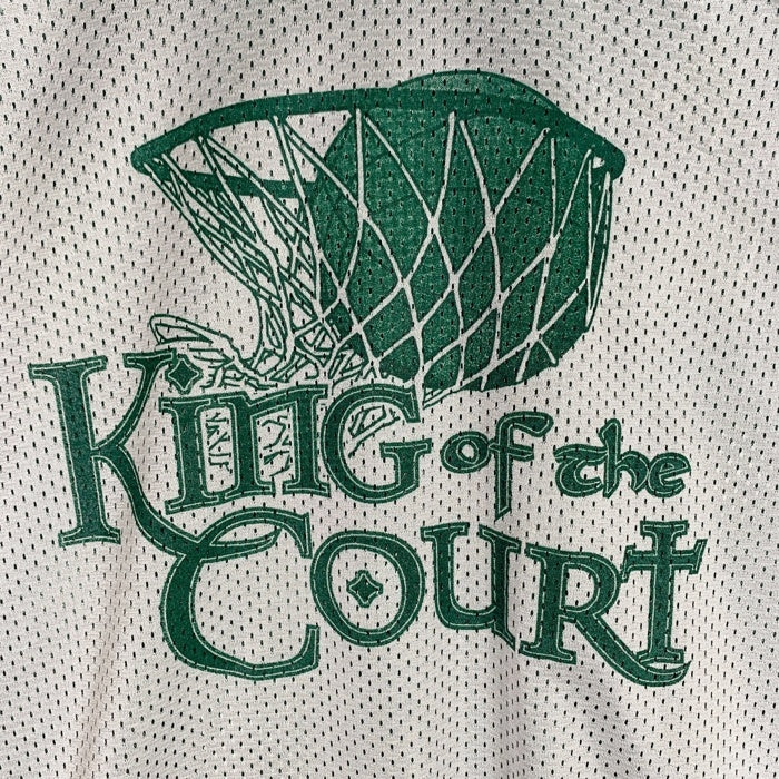 SAXON KING of the COURT バスケットボール バスケ タンクトップ ホワイト グリーン カナダ製 Size XL 福生店