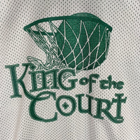 SAXON KING of the COURT バスケットボール バスケ タンクトップ ホワイト グリーン カナダ製 Size XL 福生店