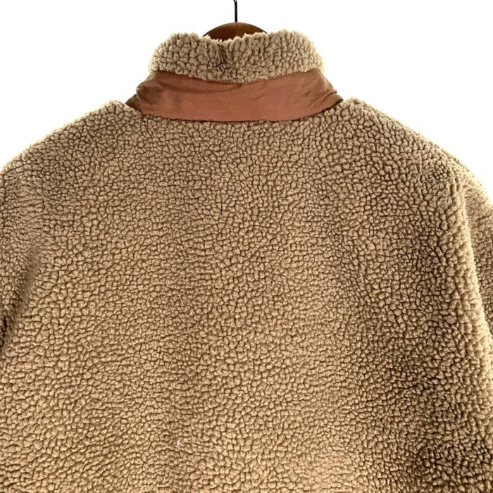 TAION タイオン リバーシブル ジップアップ ボア ジャケット ベージュ Size M 福生店