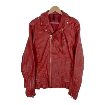 glamb グラム Mercury Riders マーキュリーライダース シープスキン ダブルライダースジャケット レッド GB16AT/JKT08 Size 4 福生店