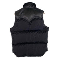 Rocky Mountain Featherbed ロッキーマウンテン Christy Vest クリスティベスト ダウン レザーヨーク ブラック ナイロン Size 42 福生店