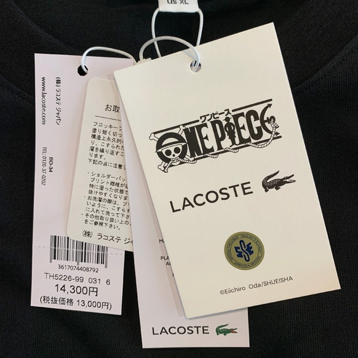 LACOSTE ラコステ 24SS ONE PIECE ワンピース ワニロゴ Tシャツ ブラック Size 6 (XL) 福生店