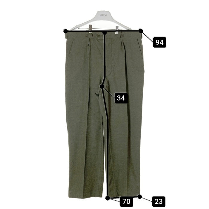 ベルギー軍 60's ウール トラウザーズ カーキ size不明 瑞穂店