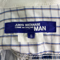 JUNYA WATANABE COMME des GARCONS MAN ジュンヤワタナベ コムデギャルソンマン WO-B49 AD2014 パッチワーク 和柄 半袖シャツ ブルー sizeS 瑞穂店