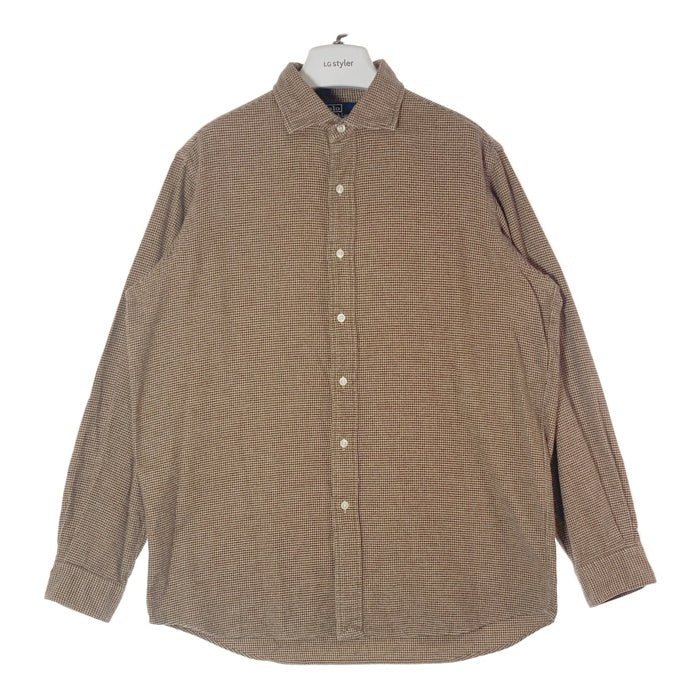 Polo Ralph Lauren ポロラルフローレン 千鳥柄 ネルシャツ ブラウン sizeM 瑞穂店