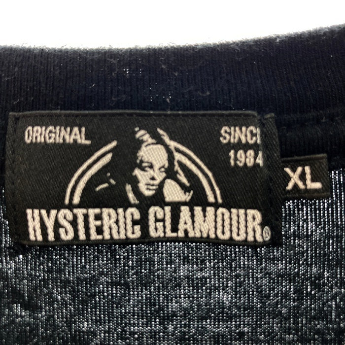 HYSTERIC GLAMOUR ヒステリックグラマー ヒスガール バックプリント Tシャツ ブラック sizeXL 瑞穂店