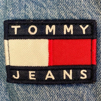 TOMMY JEANS トミージーンズ バックロゴ刺繍 オーバーシャツジャケット インディゴ sizeM 瑞穂店